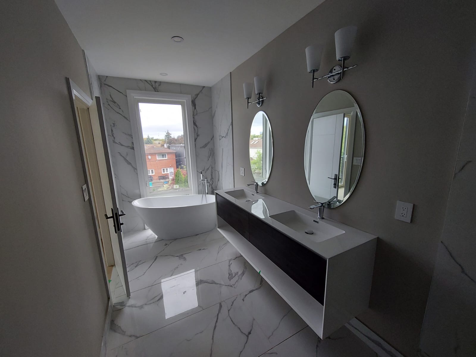 Interior renovation work by Sher Construction